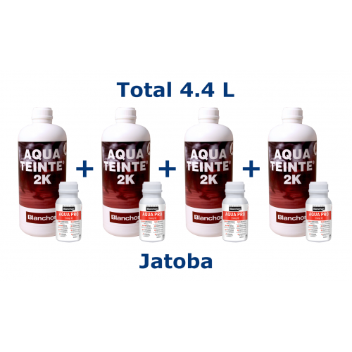 Blanchon AQUATEINTE® 2K (including hardener) 4.4 ltr (four 1.1 ltr cans)  JATOBA  05006129